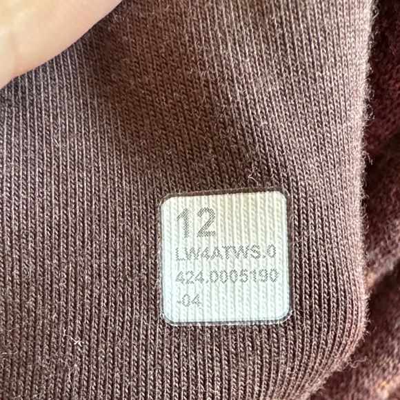 Lululemon Heathered Espresso Plush Scuba Zip-Up Hoodie size 12 - Picture 8 of 11